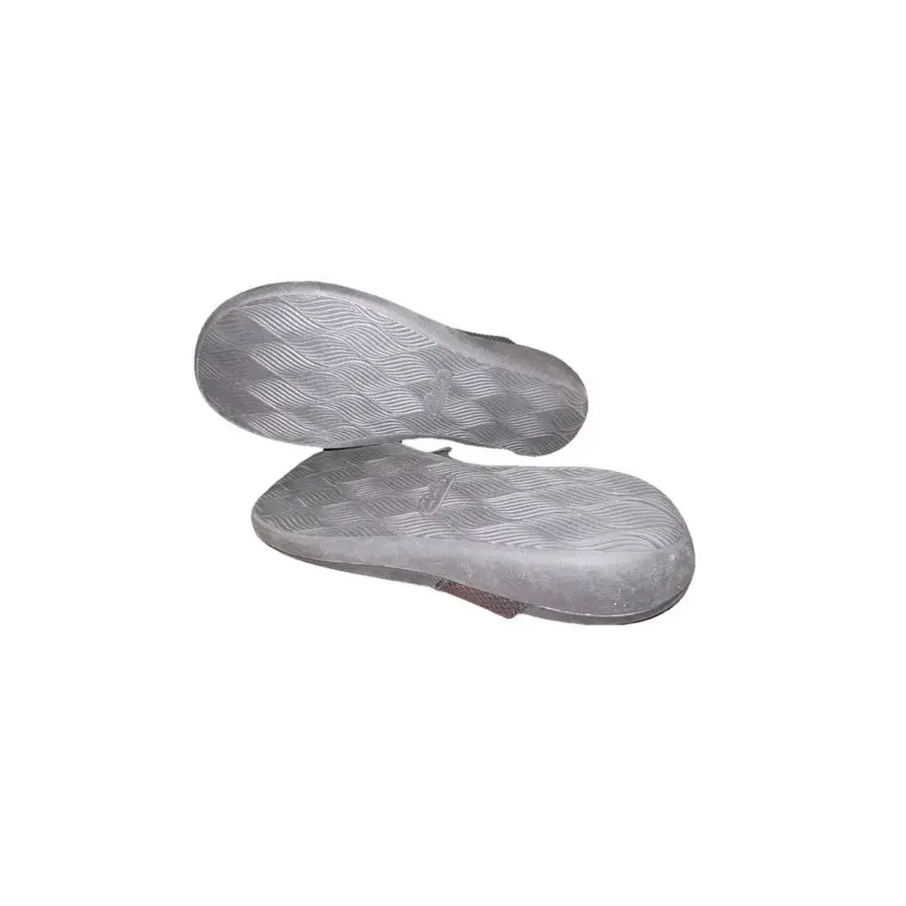 Clarks‎ Women's 8 Brio Vibe Cloudsteppers Black Snake Texture Thong Sandal